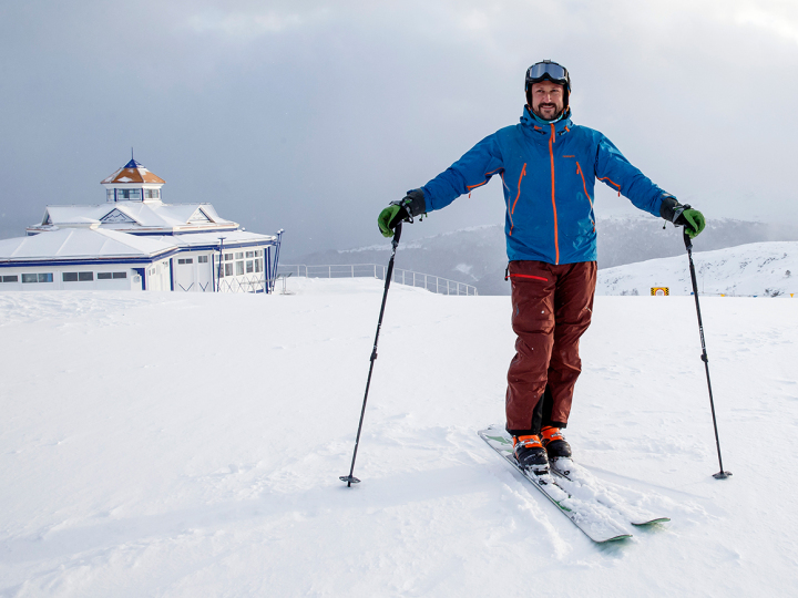 Crown Prince Haakon skiing in Stranda. Photo: Cornelius Poppe / NTB scanpix